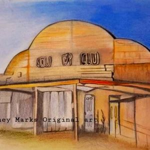 Original Southern Club drawing by Whitney Marks